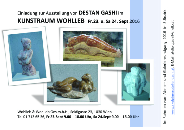 Ausstellung Destan Gashi Wien 2016